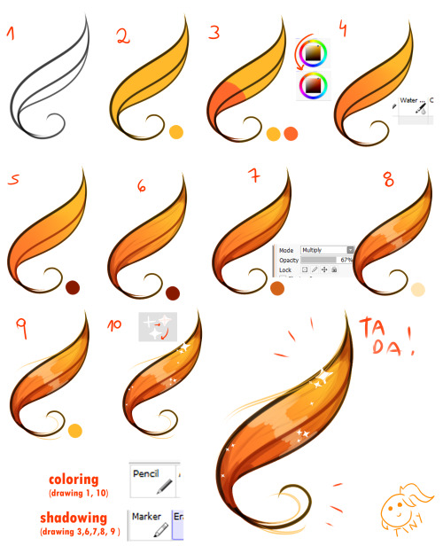 Coloring tutorial for somebody who asked me on instagram ! 