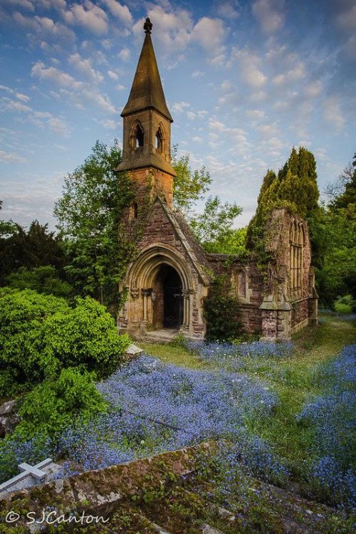 legendary-scholar:    Church in Overton, North Wales, England.  by Sarah Canton Photography  