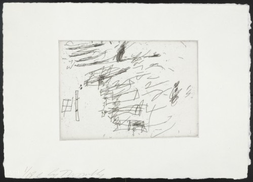 C from Sketches, Cy Twombly, 1967, published 1975, MoMA: Drawings and PrintsGift of Celeste BartosSi