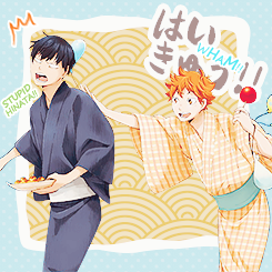 mochichou:  Karasuno boys having fun at a festival  