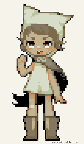teacosi:  character stuff for schoolshe’s a petite little kid who likes to play