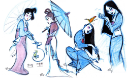 mulandaily:  mulan character design 