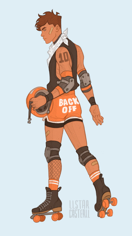 llstarcasterll: no ragrats. roller derby neil commission from twitterTWITTER || INSTAGRAM