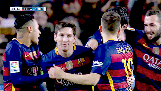 lionelandresmessii:  The guys react to Leo’s cheeky penalty 
