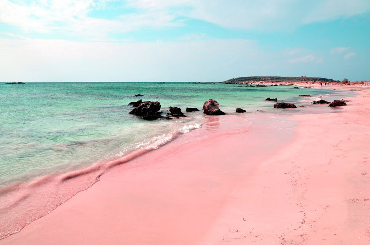 yung-odx:  art-asylum:  The sand of Elafonissi is in many places pinkish due to the