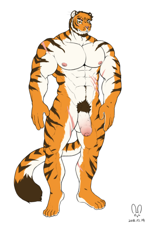 ashwin-r69: [NSFW] The Tiger D Since I revamped Sage, it’s time he got into his old clothes&he