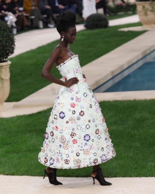 Adut Akech in Chanel Couture S/S 2019