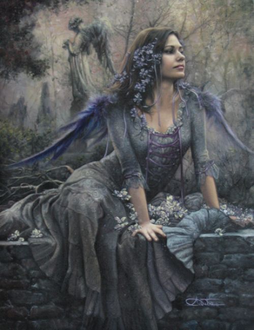 slow-deep-hard:  Arantza Sestayo • Traditional Arts, Painting Oil. Fairies, girls