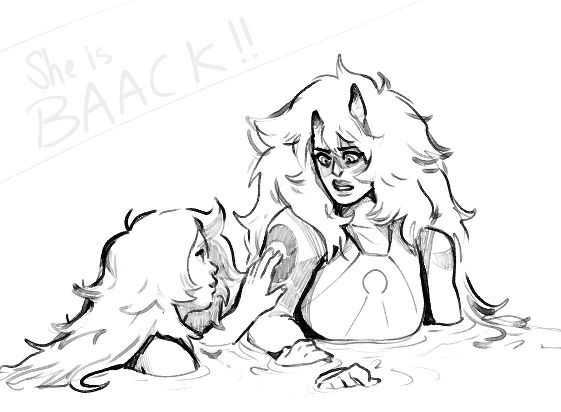 aei-sb: Also some silly Steven Universe sketches! Before and after the BIG “Change