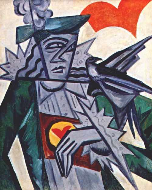 Jack of hearts, 1915, Olga Rozanova