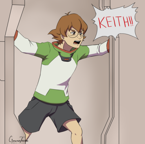 keylimepidge:cinnamontoastensketches:June is knife monthaka Pidge just wants a sandwich and Keith ha