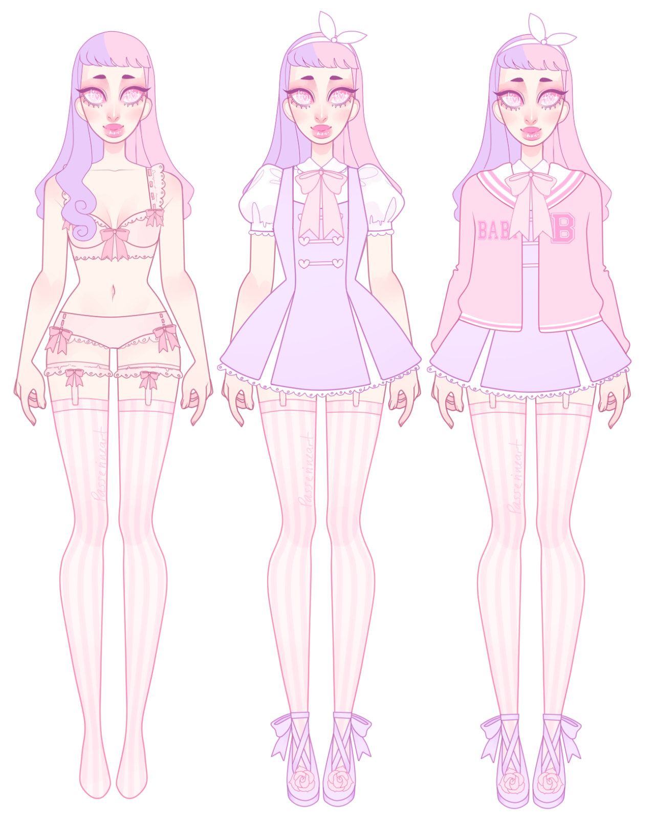 passerineart:  Outfit reference for Liling; the biggest lesbian and lover of cool