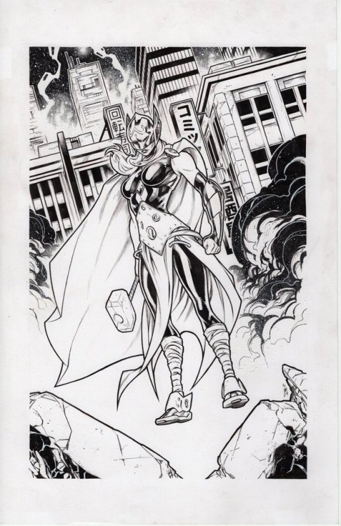 bear1na:  Ben Grimm - The Thing, Cloak and Dagger, Magneto, Thor ,Spiral, and Magik by Jim Towe *
