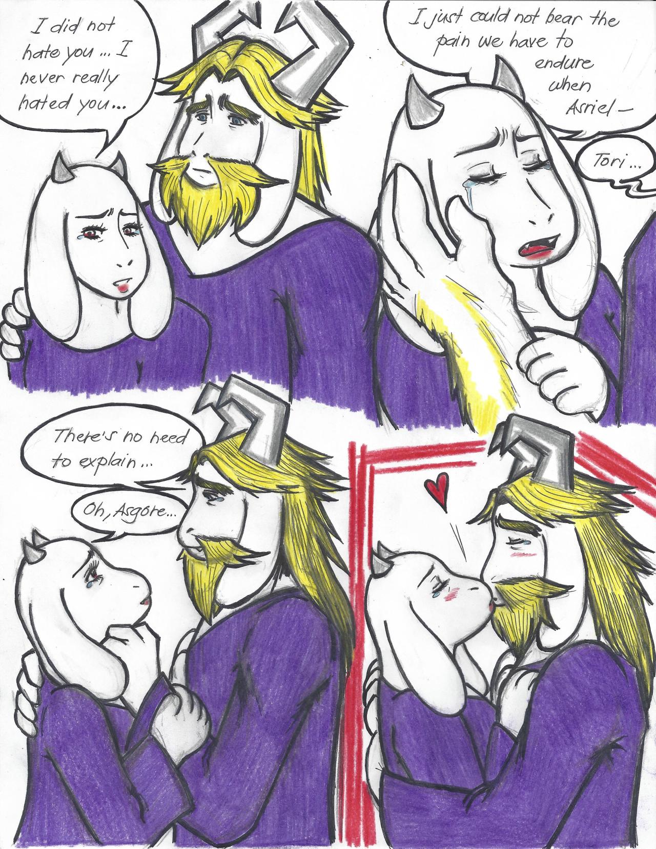 Color Pencil Lover Asgore X Toriel Fanart I Ve Got To Be Honest