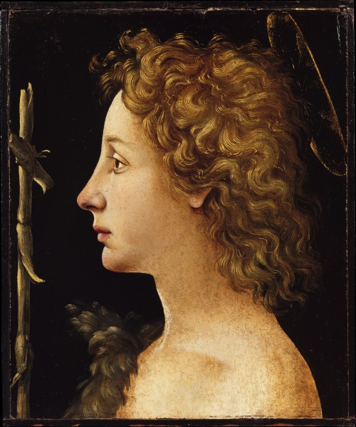 Piero di Cosimo (Italian, 1462-1522), The young Saint John the Baptist, 1480-82; tempera and oil on wood panel, 29.2 x 23.5 cm; Metropolitan Museum of Art, New York