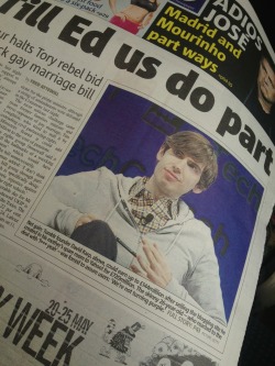 dink-182:  We made the front of the paper guys lololol.