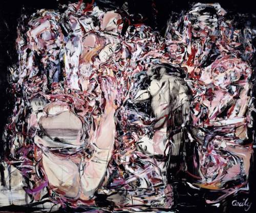 automaticaction: Trouble in Paradise (1999) - Cecily Brown (Oil on Canvas)