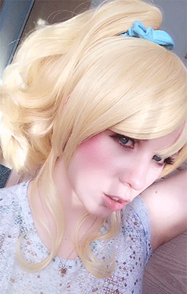 norikat: Eli Ayase makeup test!I naturally have the same droopy eye shape as her so it was really fu