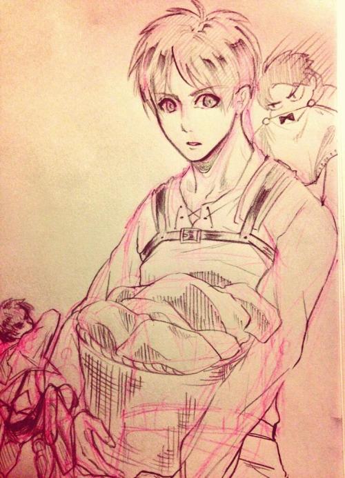 rivialle-heichou:  source is that levi with a pair of panties? [please do not remove source] 