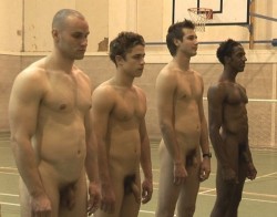 nakedguys99:  Pledges stripped naked and