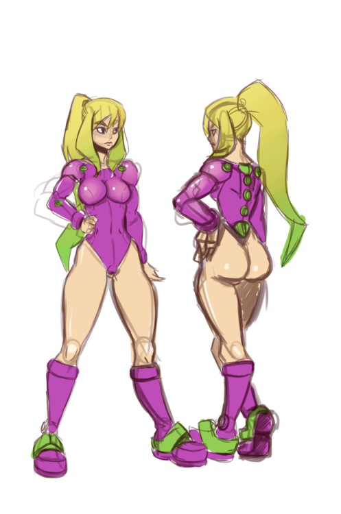 Samus - Retro  Well, this is a fast sketch for a fancomic I’ll be doing soon, I always liked the desing and colors given to samus on her first iteration, is kind of nice all these low si-fi mumbo jumbo given to us at the 80’s that I hope will