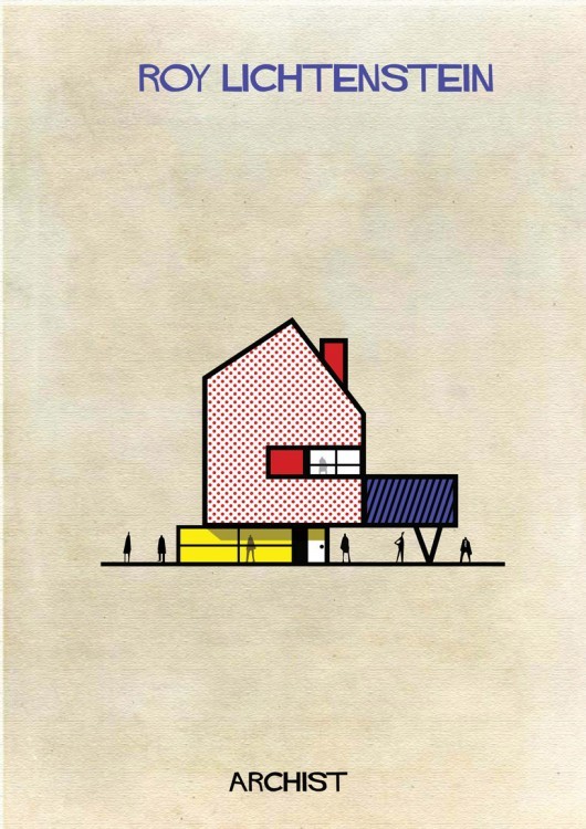 artruby:  Famous art as architecture by Federico Babina. 