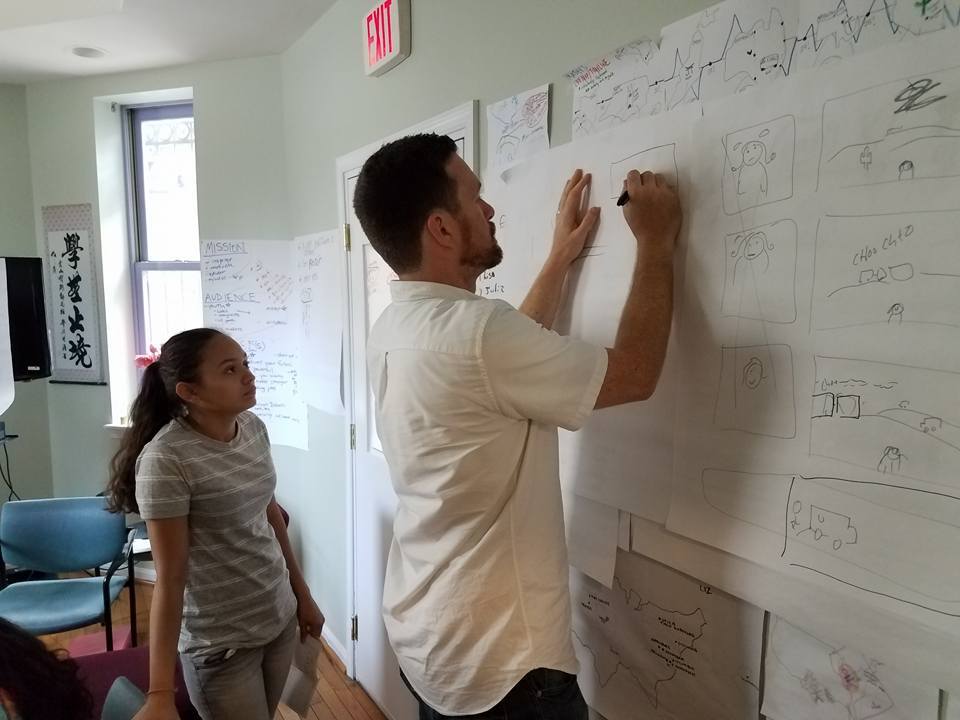 thebombbag:
“ Yesterday we finished our month-long comic book workshop with the Latin American Youth Center (LAYC)/Latino Youth Leadership Council (LYLC). Under the coordination of Shout Mouse Press and their story leaders, Santiago Casares, Liz...