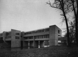 fuckyeahbrutalism: Mental Health Services Building, Columbus Regional Hospital, Columbus, Indiana, 1972 (James Stewart Polshek &amp; Associates) 