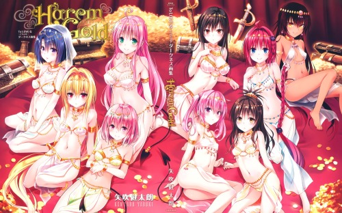 yabuki kentarou to love ru to love ru darkness golden darkness kotegawa yui kurosaki mea lala satalin deviluke momo velia deviluke nana asta deviluke nemesis sairenji haruna yuuki mikan ass bikini cleavage see through swimsuits sword tail | #353889 |