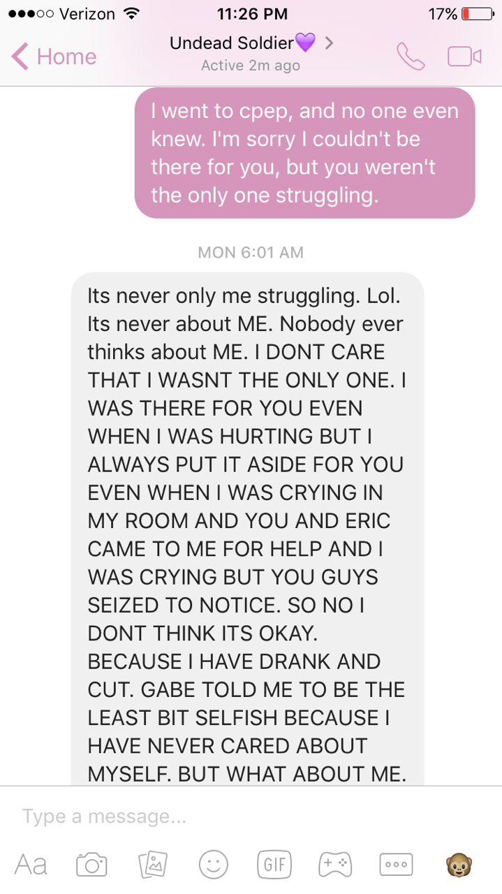 having an ex best friend that hates me now, rereading this makes me hate myself over