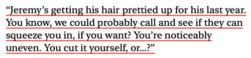 Fanon Blond Jeremy Was So Powerful Nora Made It Canon