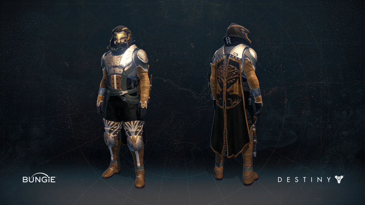 thesevenseraphs:  House of Wolves Hunter Iron Banner Gear Female and Male variants