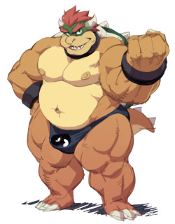 toomanyboners:  Painting in Clip Studio is tough(but not as tough as beefy Bowser)