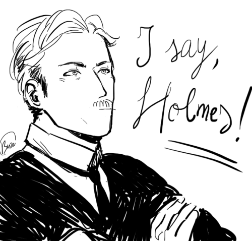 maturiin: /SWEATS NERVOUSLY/ hello my name is button and this is the first time i post sherlock holm