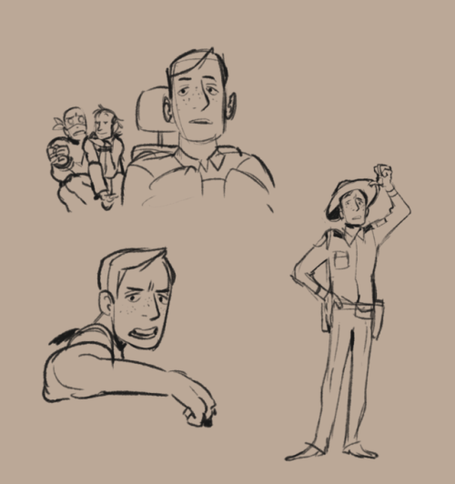 Day 2 of podvember is just some @kingfallsam character design sketches! I’m sloowly getting th