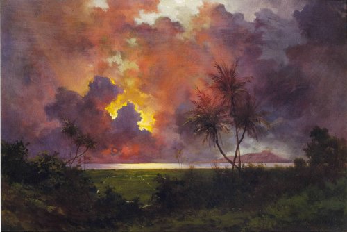 Sunrise over Diamond Head, Jules Tavernier, 1888