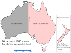 Mapsontheweb:  Australia’s Colonies And Terrortories 1788-2000 