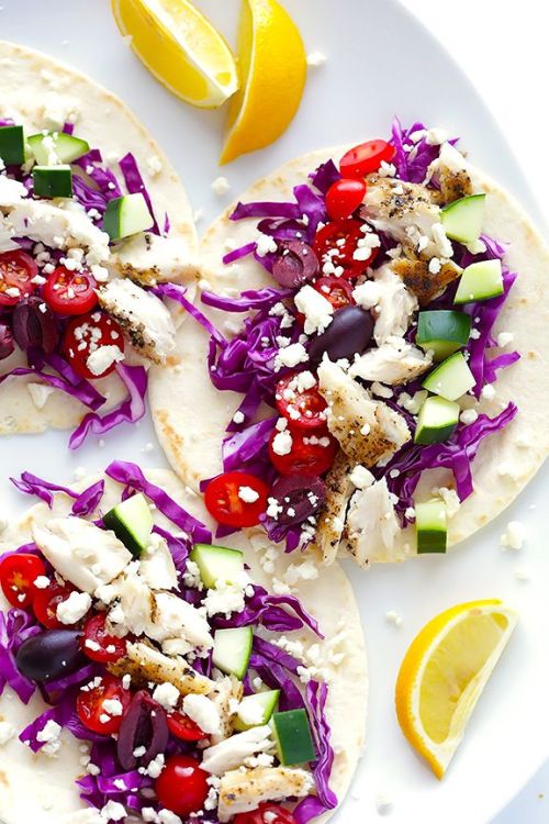 delicious-designs:Greek Fish Tacos