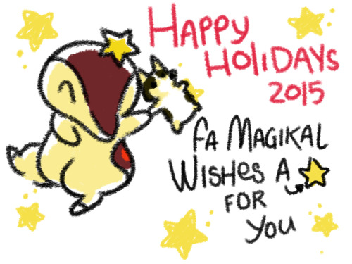 fa-magikal:I wish a star for you.For my twitter/tumblr friends. I draw my fav friends this year but 