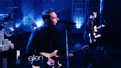 damnpanicatthedisco:  Performing on the Ellen Show (+) 