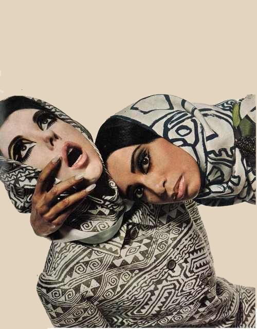artyeux:Peggy Moffitt & Donyale Luna David Bailey | Vogue, 1966