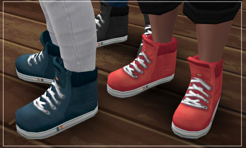 nephelaesims4: Hitops (High-Top shoes for male sims) A set of cute, maxis-match high top shoes for y