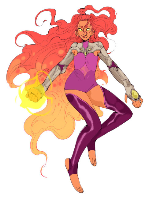 Porn photo ofalldimensions:  more starfires! one from