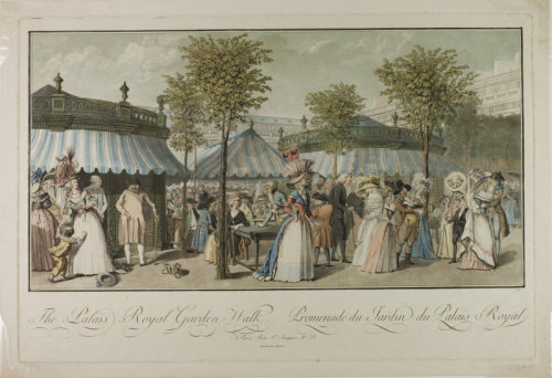 The Palais Royal Garden Walk by Louis Le Coeur after Claude Louis Desrais, 1787