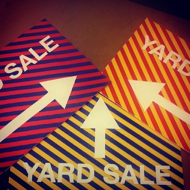 You know your a #designer when this is your version of a #yardsale sign #thingsido #designerproblems