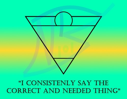 strangesigils:strangesigils:“I Consistently Say The Correct And Needed Thing”Wear this sigil on you 