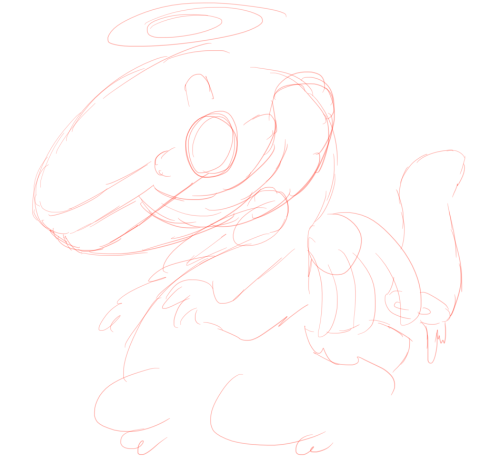 Cherub Design Sketch! The Actual Design I Have Planned Is A Lot Less Tame And I'm Not Sure If I'm Gonna