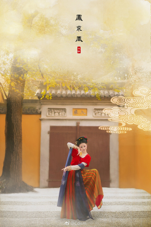 dressesofchina: Photoshoot with Tang dynasty round color ruqun  hanfu from @幽窗小记- mod