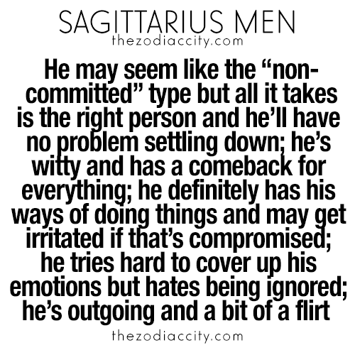 Man come sagittarius back will