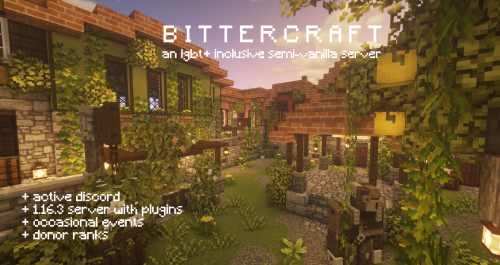 bittercraft has updated to 1.16.3! we’ve reset the entire map and added a couple new plug-ins! join 